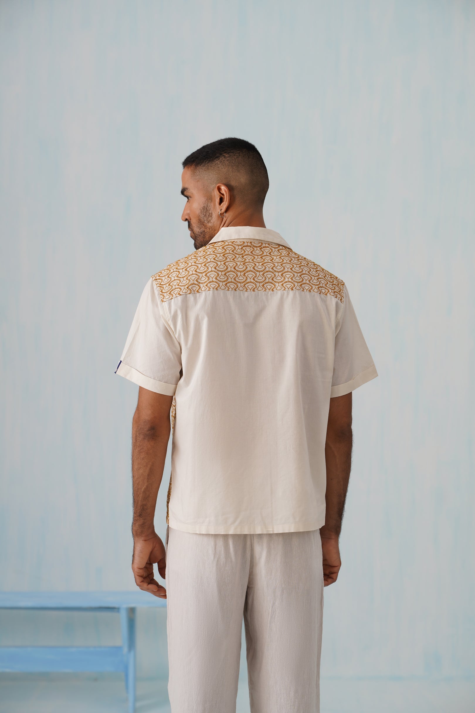 Sunburst Weave Cotton Shirt