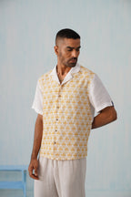 Sunlit Shells Cotton Linen Shirt