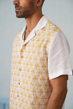 Sunlit Shells Cotton Linen Shirt