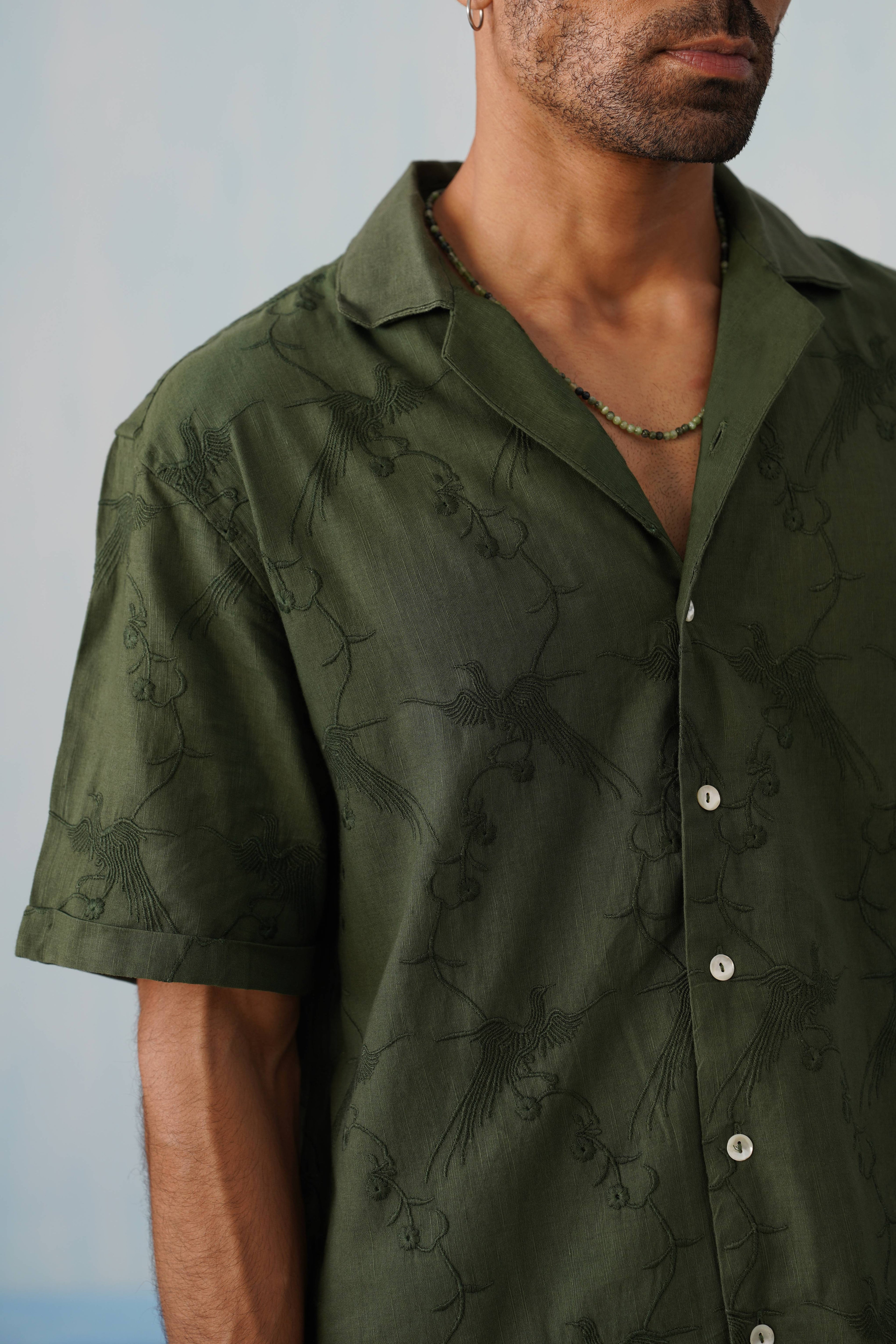 Plume & Bloom Cotton Linen Shirt