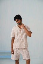 Amber Bloom Cotton Linen Shirt