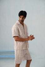 Amber Bloom Cotton Linen Shirt