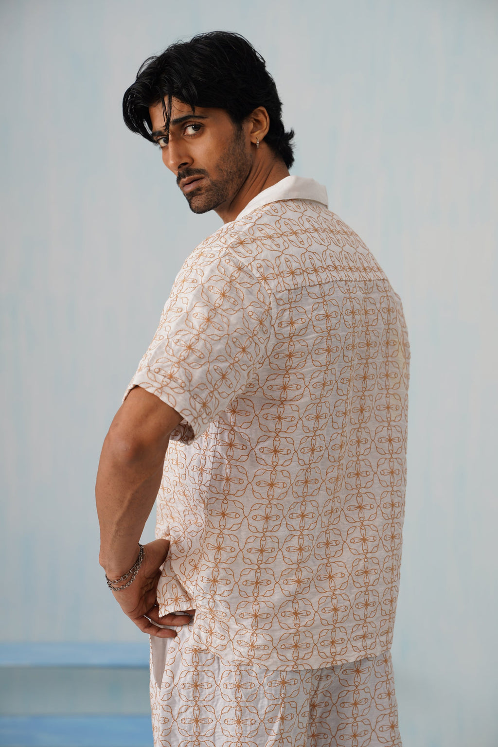 Amber Bloom Cotton Linen Co-ord Set