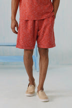 Shady Blooms Cotton Knit Shorts