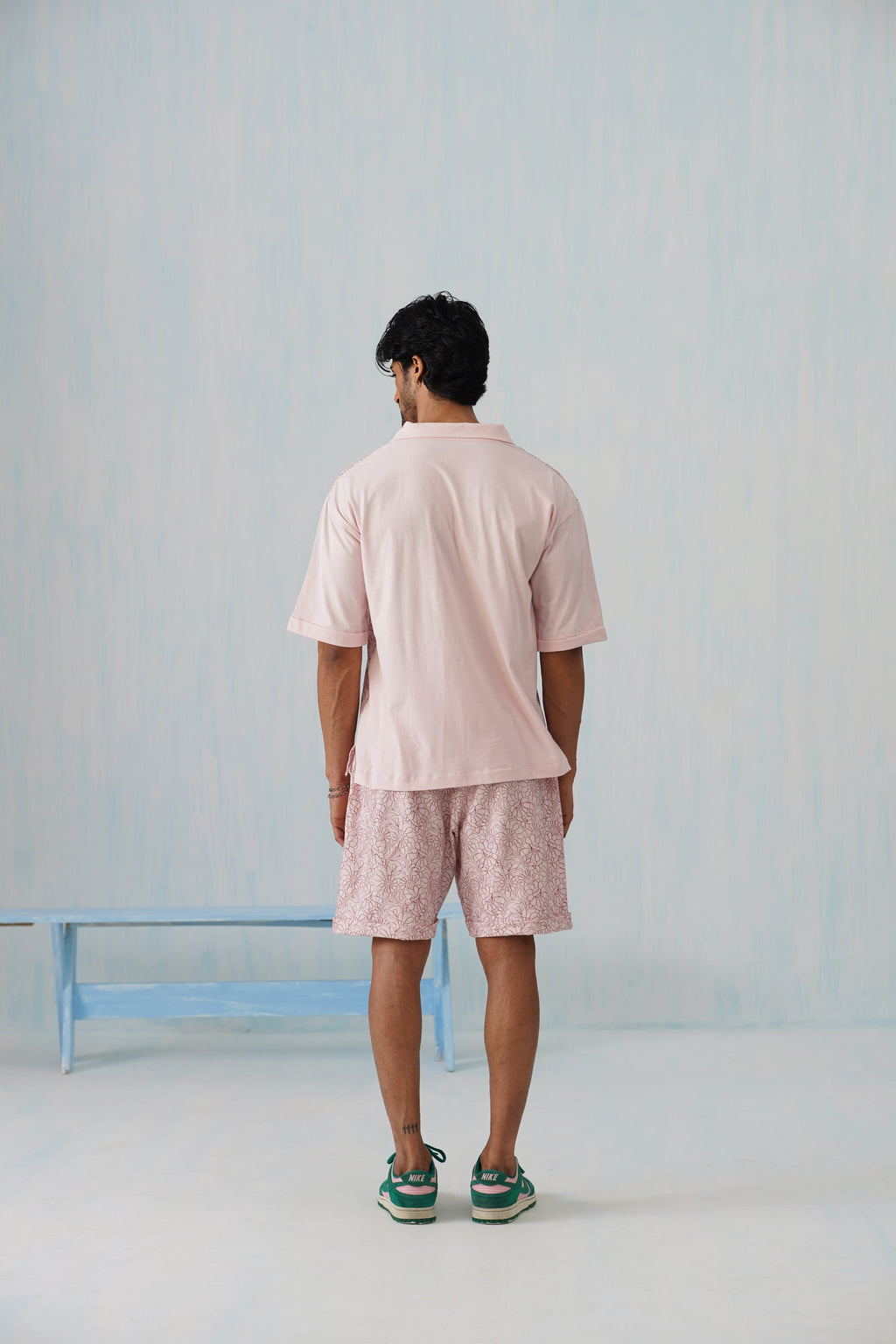 Shady Blooms Cotton Knit Co-ord Set