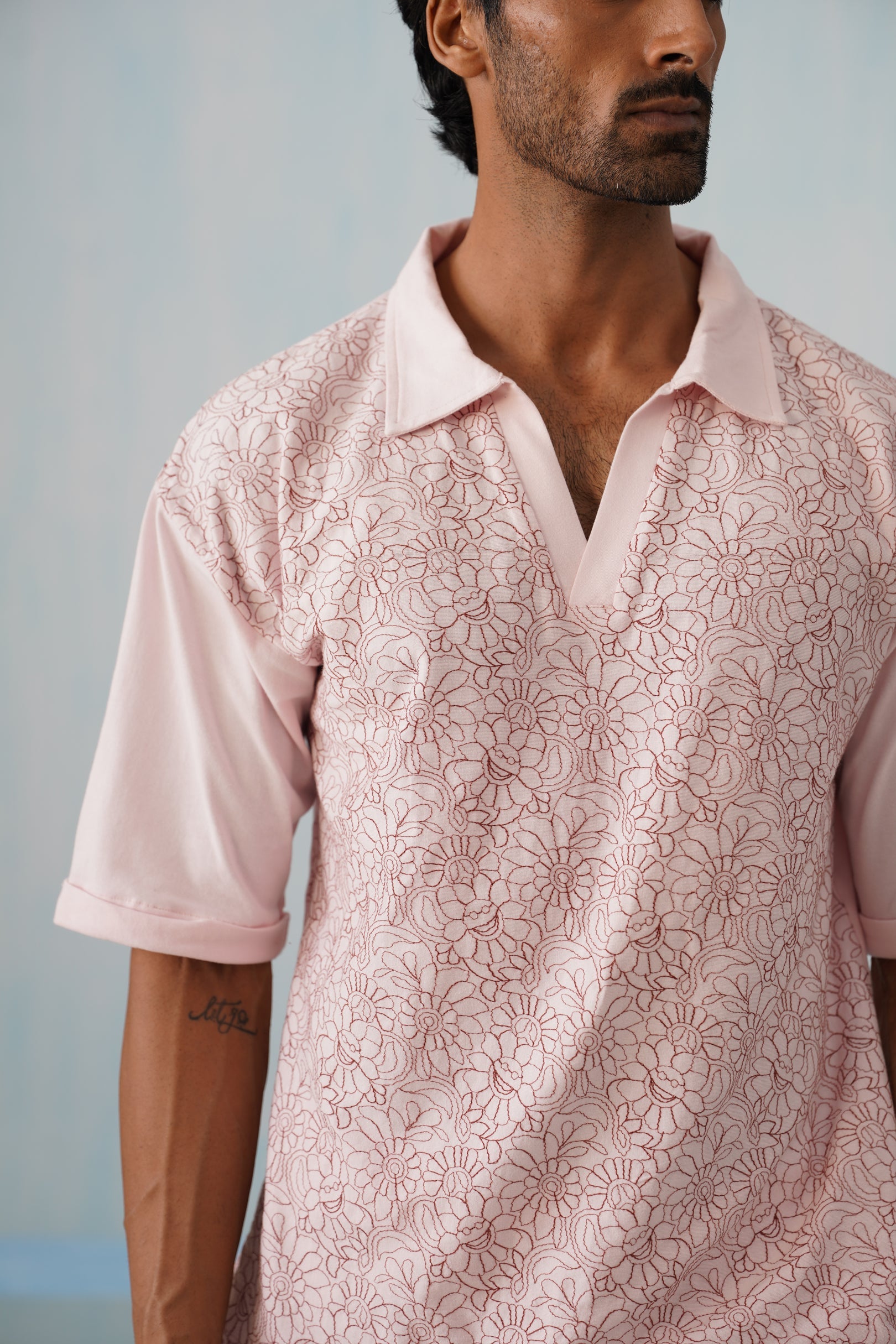 Shady Blooms Cotton Knit T-Shirt