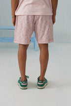 Shady Blooms Cotton Knit Shorts