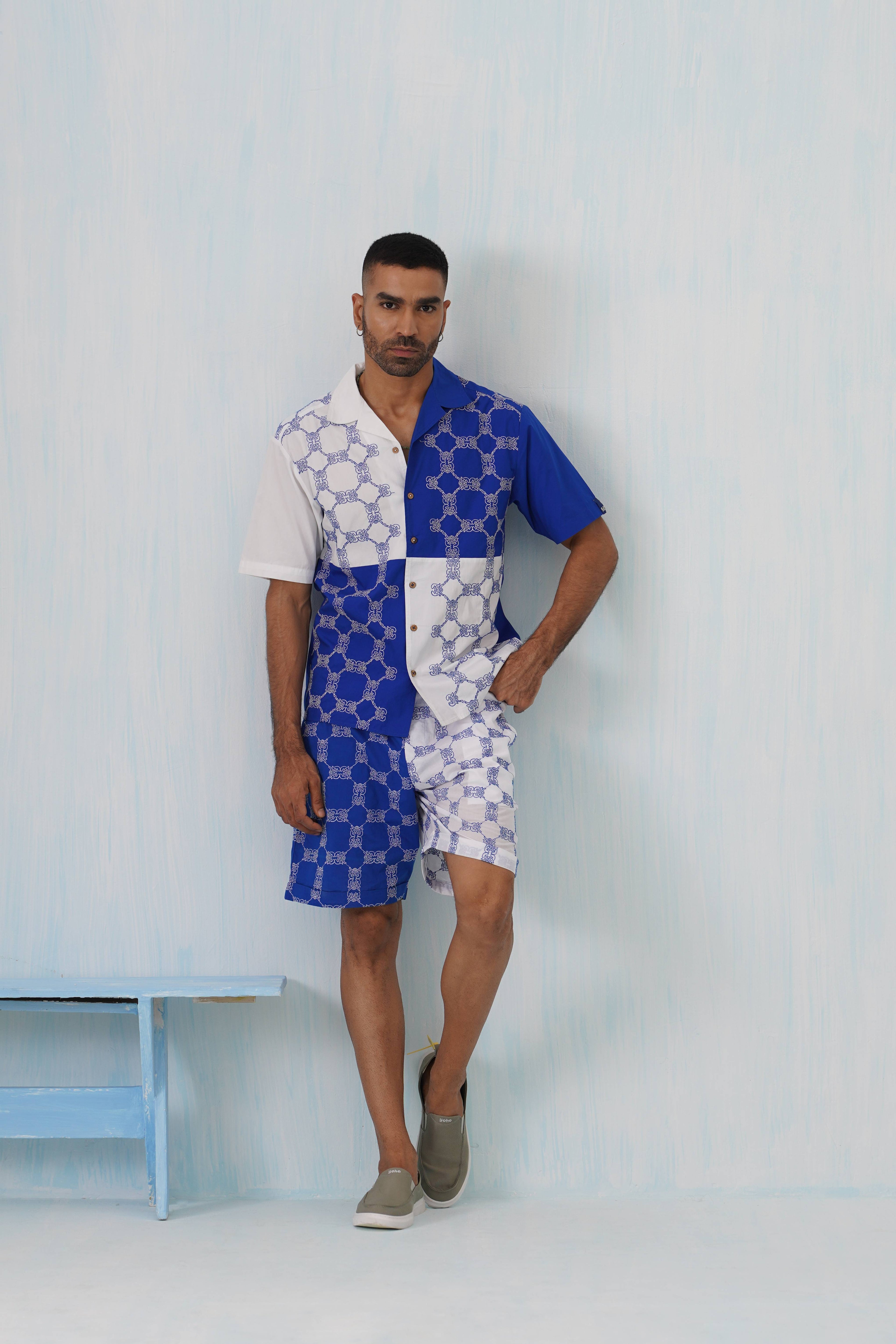 Knotty Krabs (Cotton) Co-ord Set - Surf & Foam