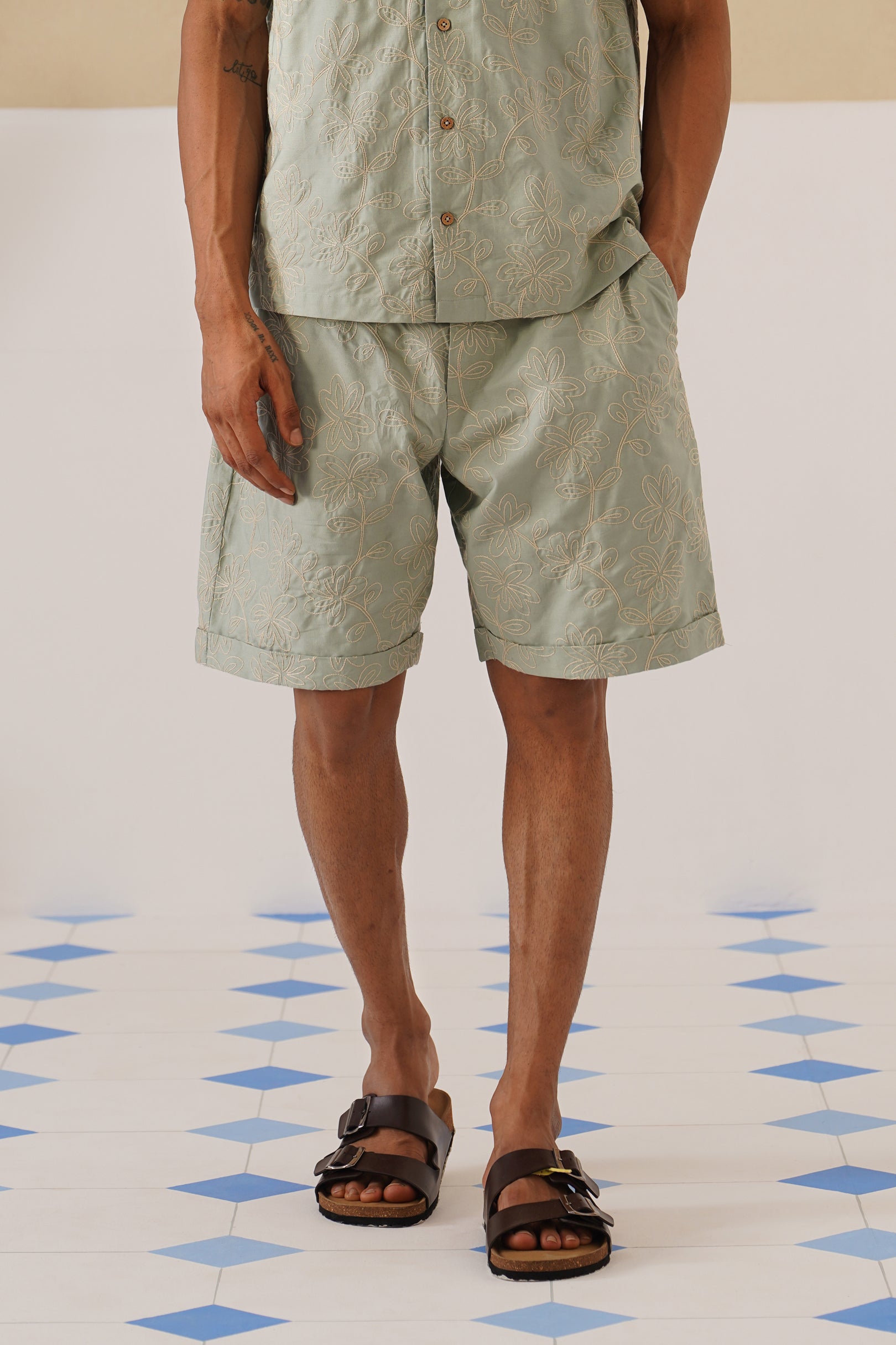 Sage Trails Cotton Shorts