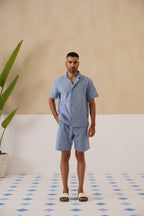 Azure Blooms Cotton Co-ord Set