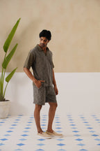 Shady Blooms Cotton Knit Co-ord Set