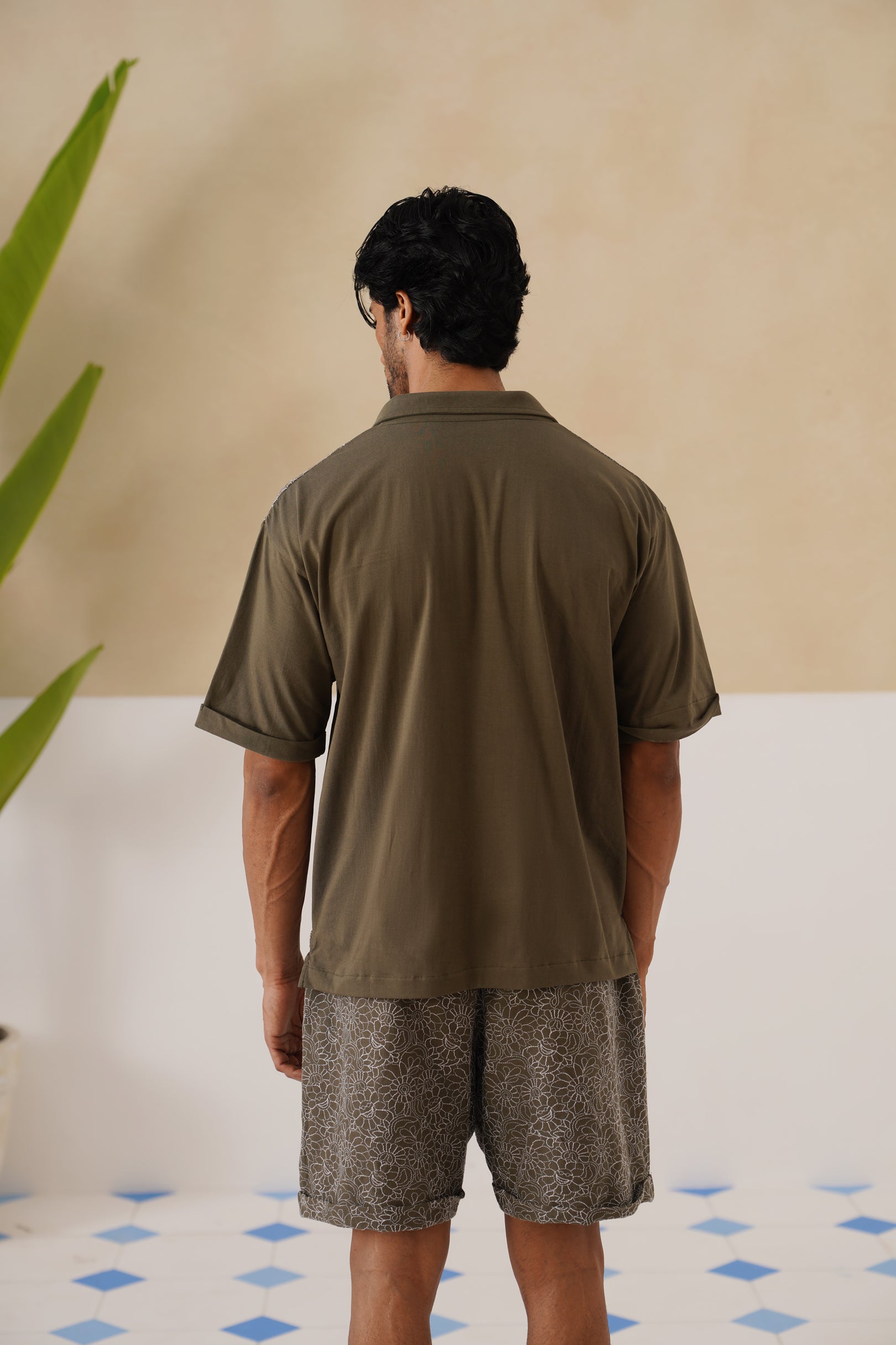 Shady Blooms Cotton Knit T-Shirt