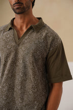 Shady Blooms Cotton Knit T-Shirt