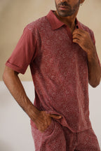 Shady Blooms Cotton Knit Co-ord Set