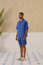 Knotty Krabs (Cotton) Co-ord Set - Deep Sea (Blue)