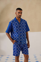 Knotty Krabs (Cotton) Shirt - Deep Sea (Blue)