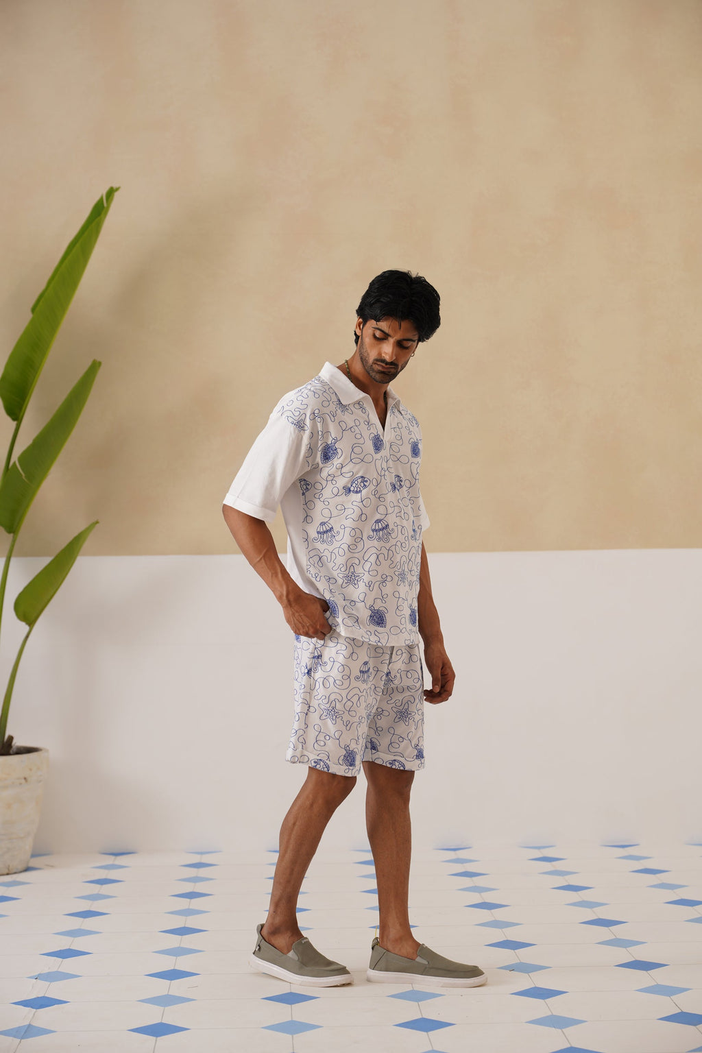 Reef Rider Cotton Knit Co-ord Set