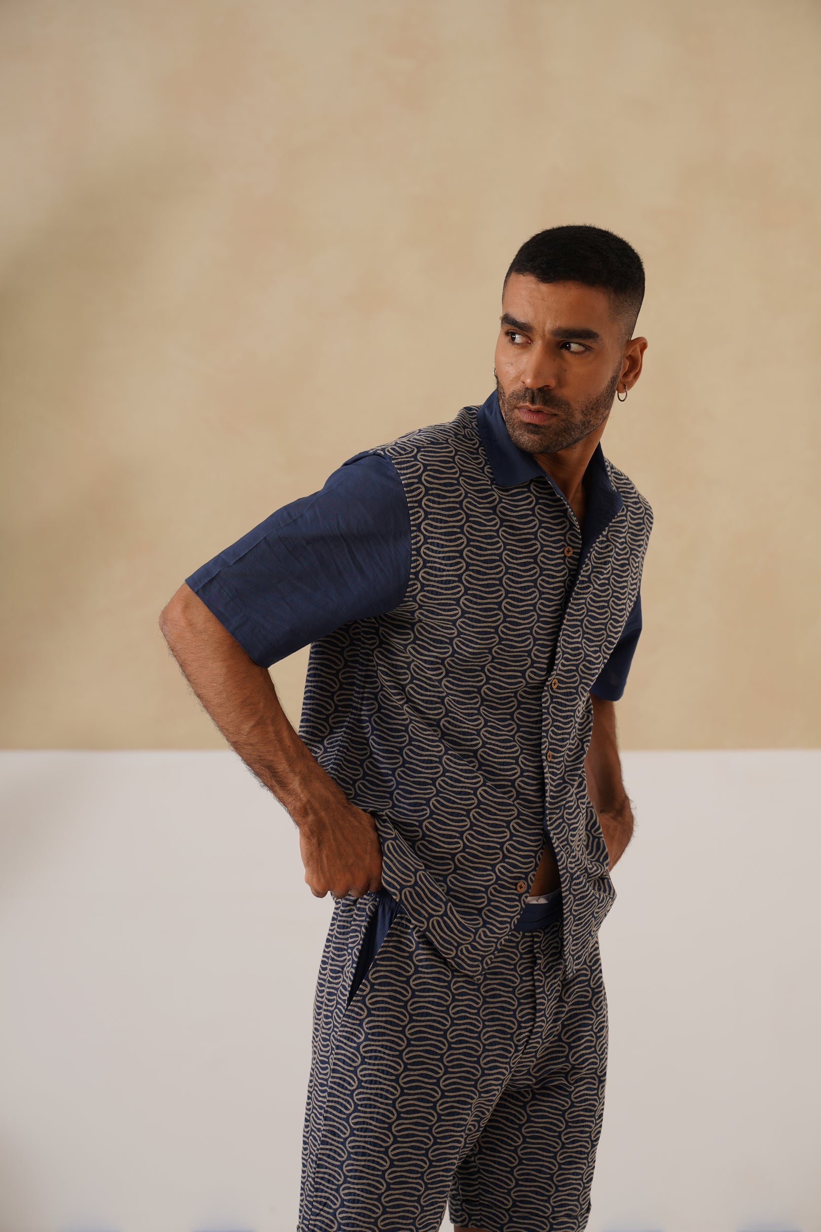 Midnight Current Cotton Shorts