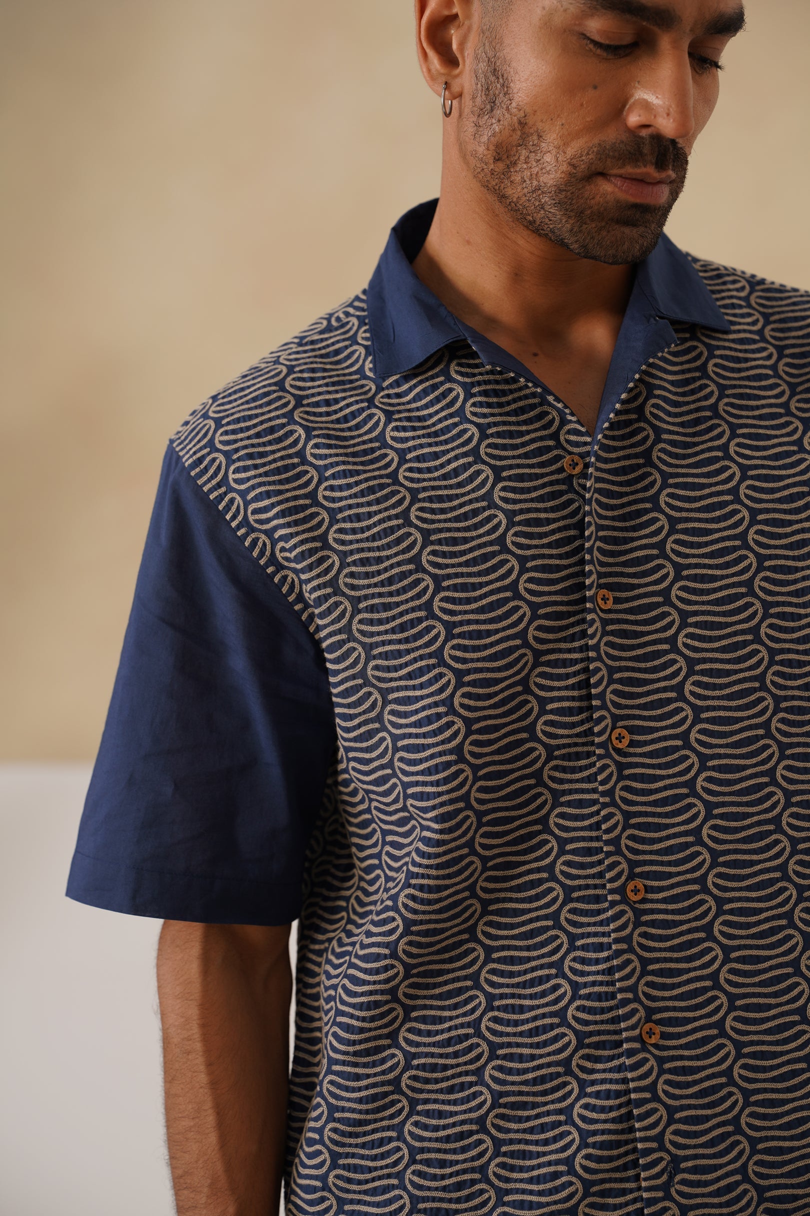 Midnight Current Cotton Shirt