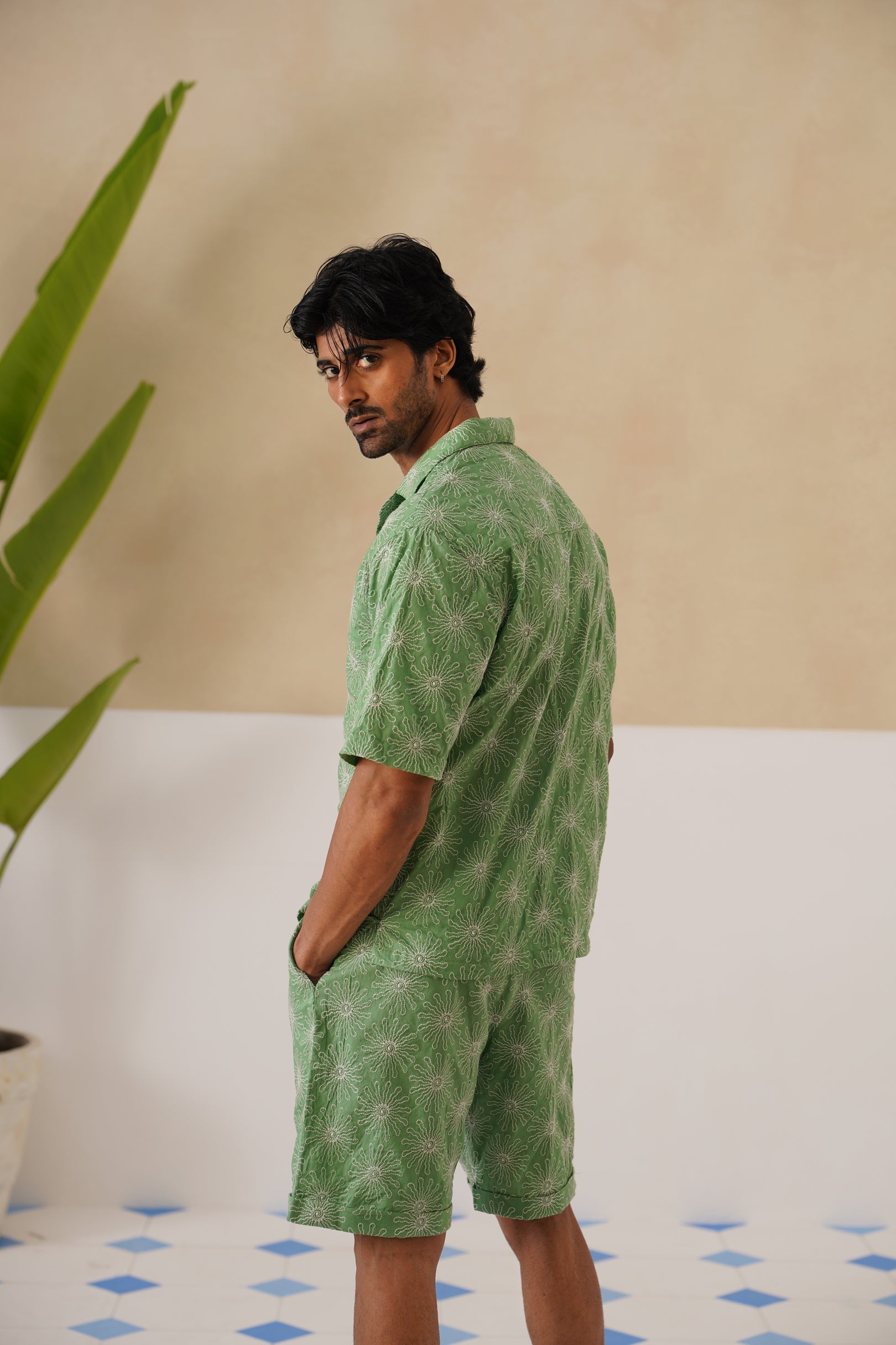 Solar Bloom Cotton Shirt