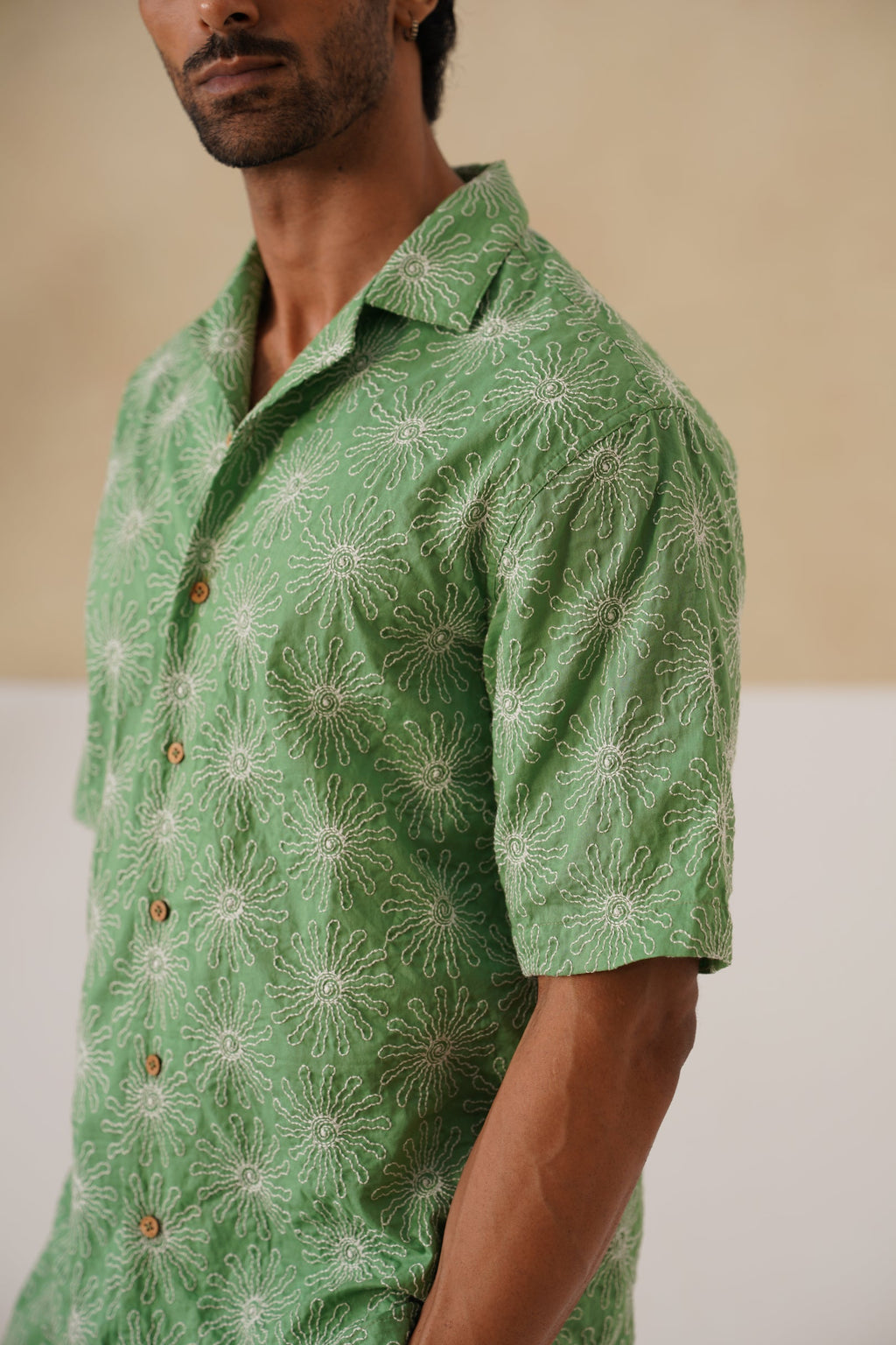 Solar Bloom Cotton Shirt