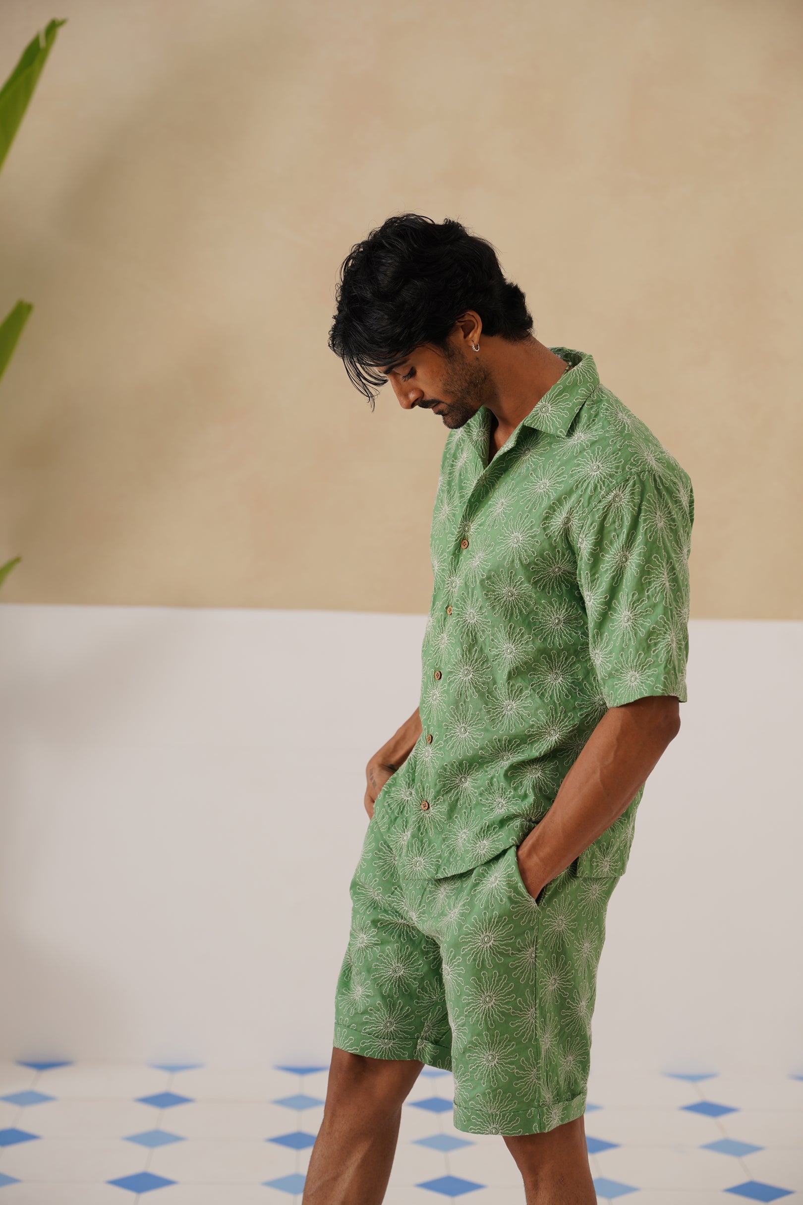 Solar Bloom Cotton Shirt