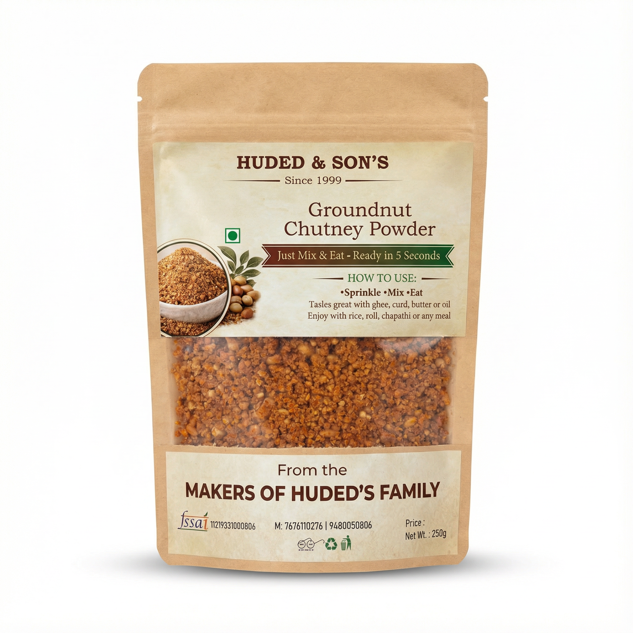 Groundnut Chutney(Pudi)