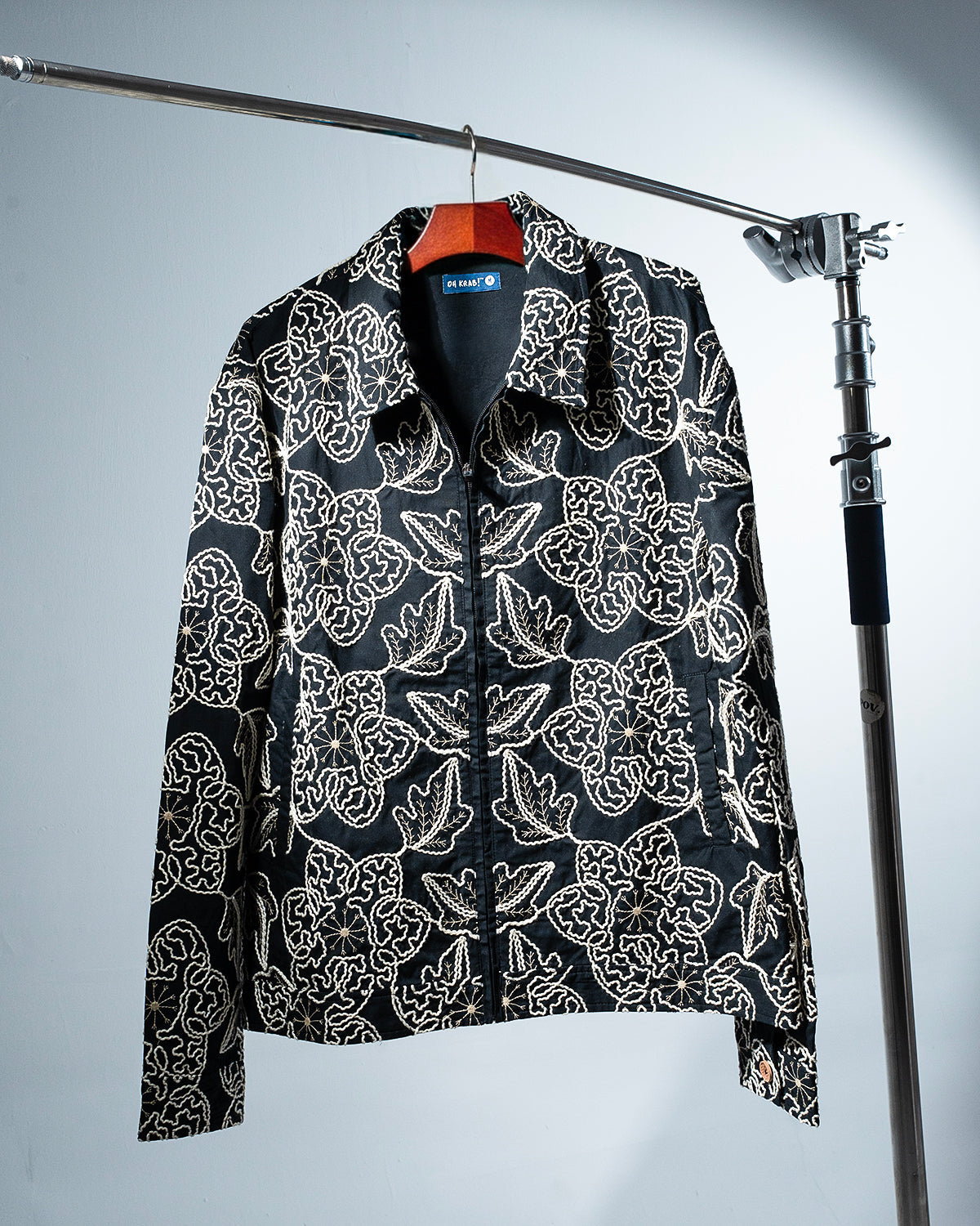 Winter Fern Shacket with Zipper