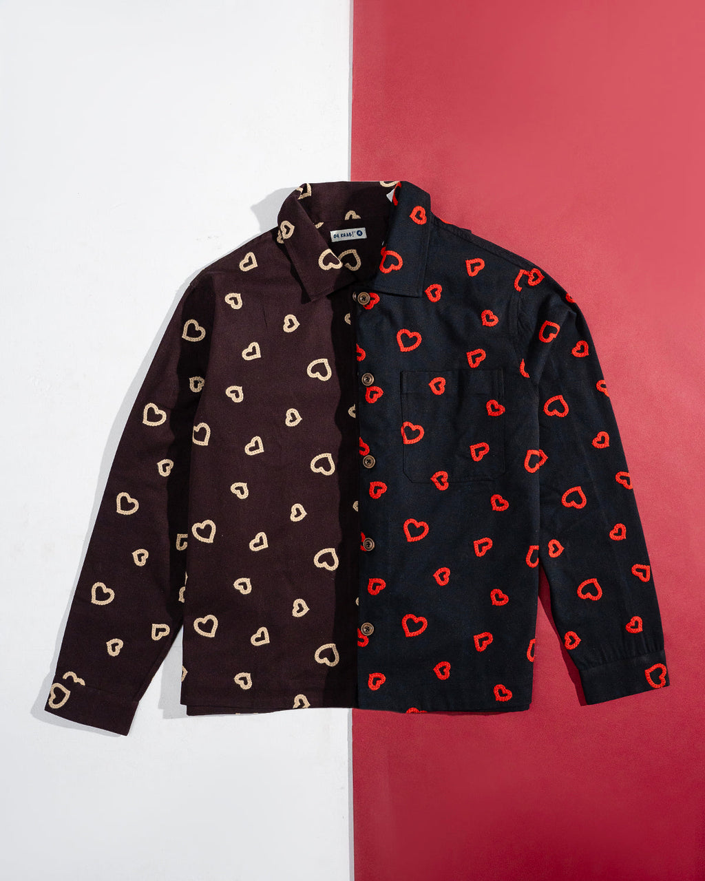 Winter Hearts Oversized Shacket